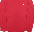 POLO RALPH LAUREN Mens Red Long Sleeve Crew Neck T-Shirt S Cotton Classic