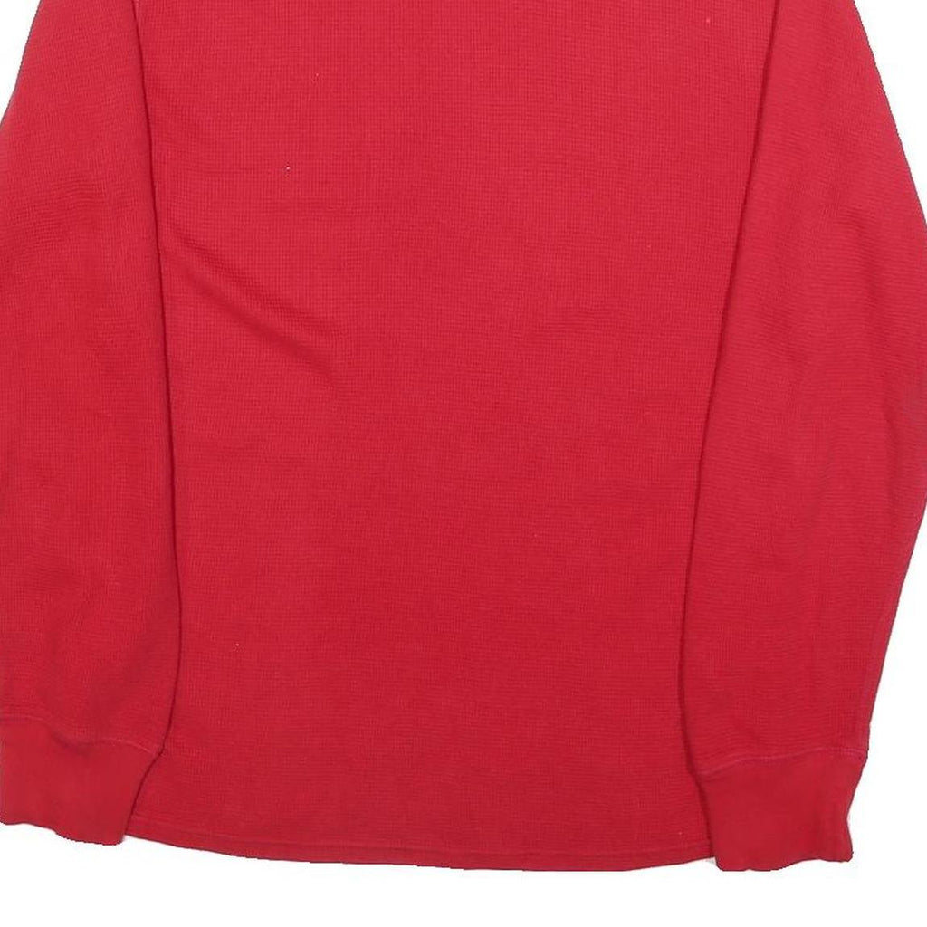 POLO RALPH LAUREN Mens Red Long Sleeve Crew Neck T-Shirt S Cotton Classic
