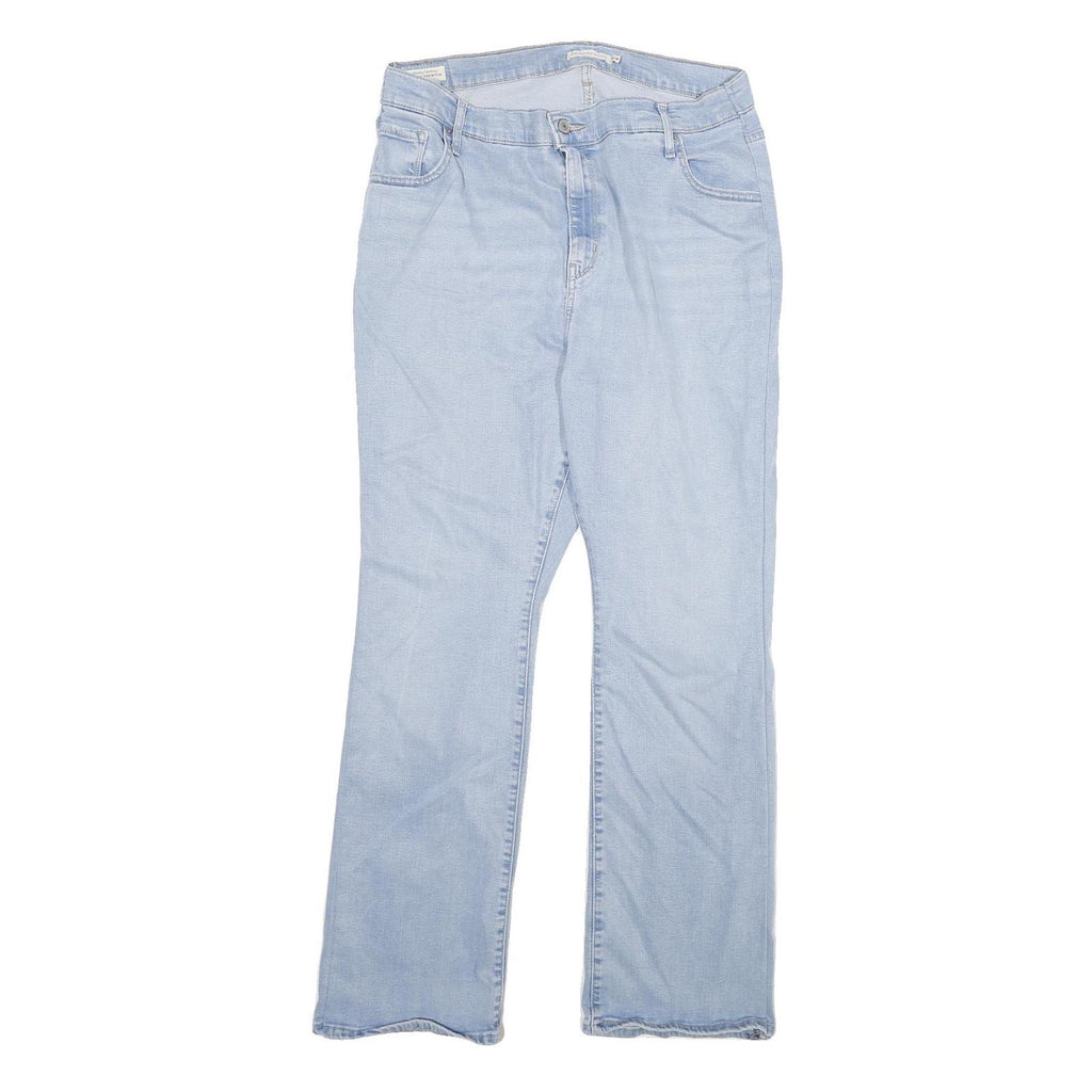 LEVI'S 725 Womens Relaxed Straight Denim Light W34 L29 Cotton Blend Zip Jeans