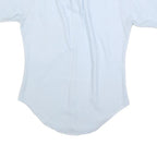 SHIRT CRAFT Mens Blue Plain Shirt S Casual Button Down Short Sleeve Cotton Blend