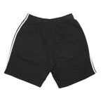 ADIDAS Mens Black Casual Cotton Blend Sports Shorts L W30 Three Stripe