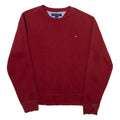 TOMMY HILFIGER Mens Sweatshirt Maroon S