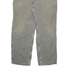 CARHARTT Mens Jeans Grey Relaxed Straight Denim W40 L32 Workwear Zip Closure