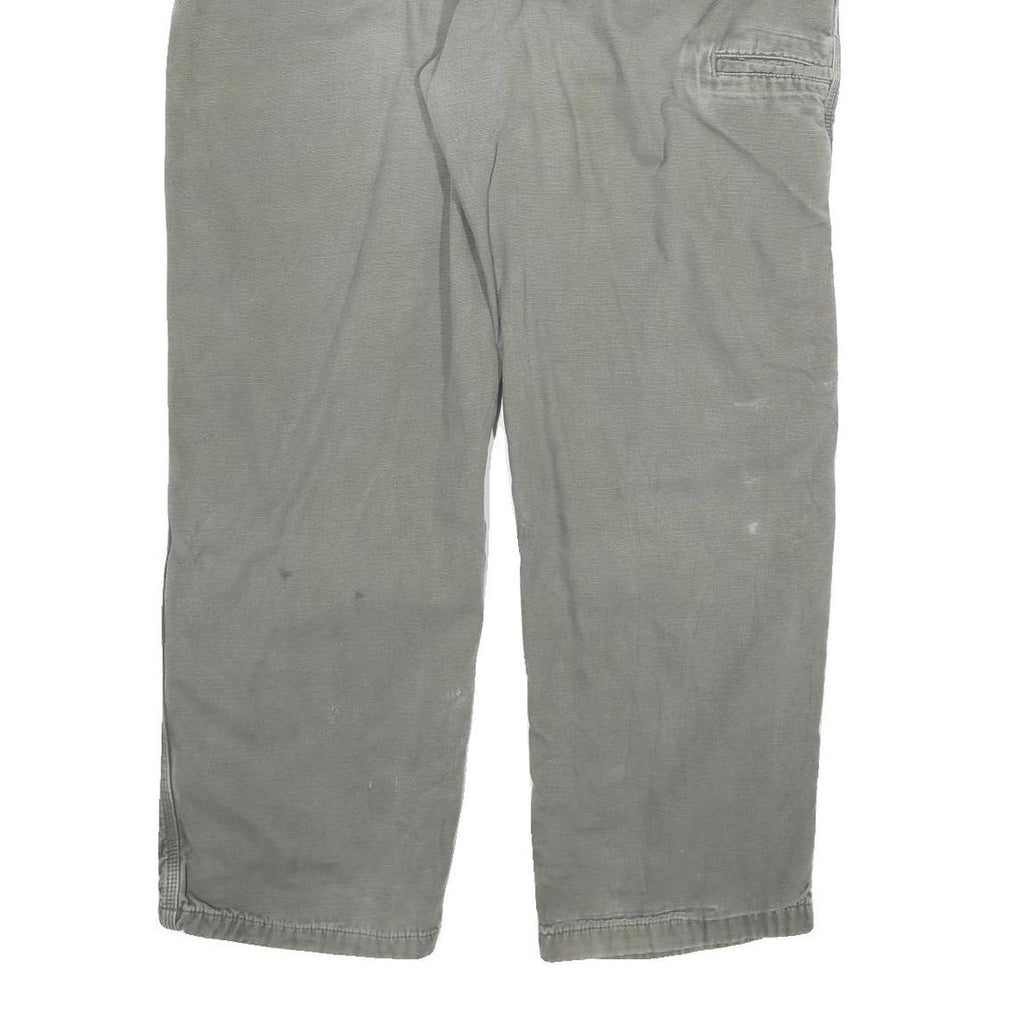 CARHARTT Mens Jeans Grey Relaxed Straight Denim W40 L32 Workwear Zip Closure