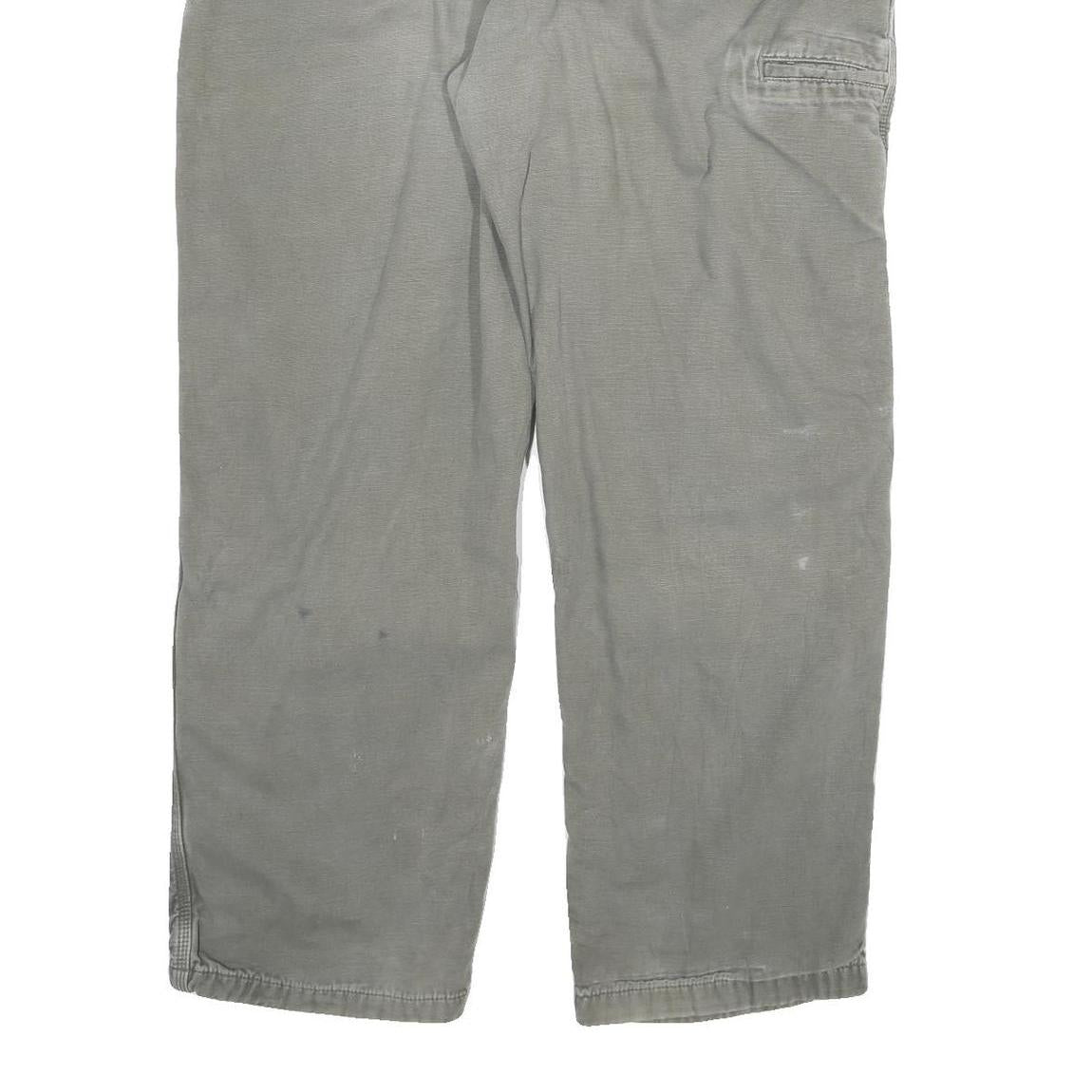 CARHARTT Mens Jeans Grey Relaxed Straight Denim W40 L32 Workwear Zip Closure