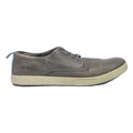 KICKERS Casual Mens Leather Lace-Up Shoes Grey UK 11 Comfortable Fashion