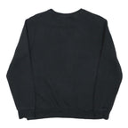 PUMA Mens Black Cotton Blend Crew Neck Sweatshirt S Logo Print Casual Pullover