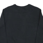 PUMA Mens Black Cotton Blend Crew Neck Sweatshirt S Logo Print Casual Pullover