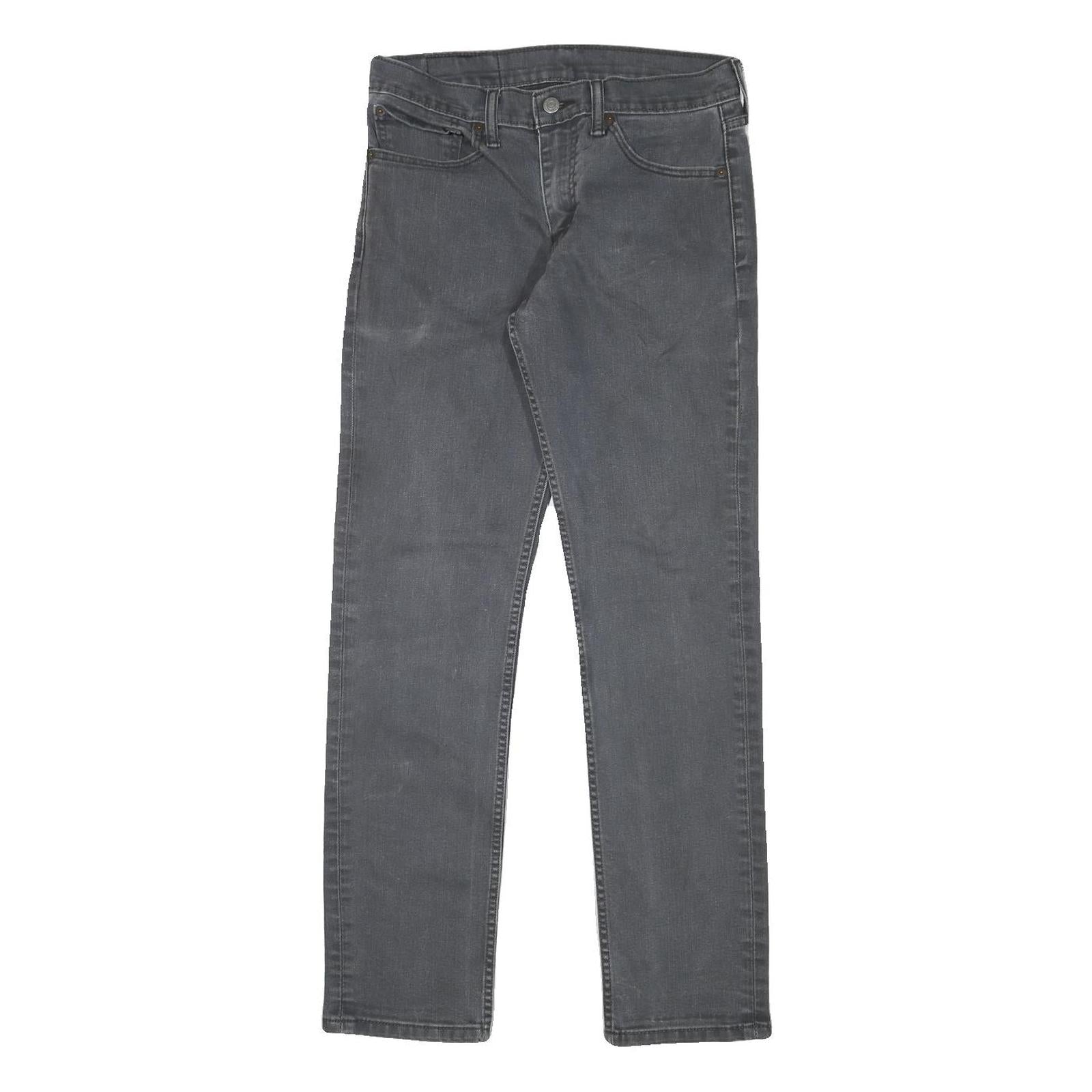 LEVI'S 511 Mens Jeans Black Slim Skinny Denim Medium W29 L30 Zip