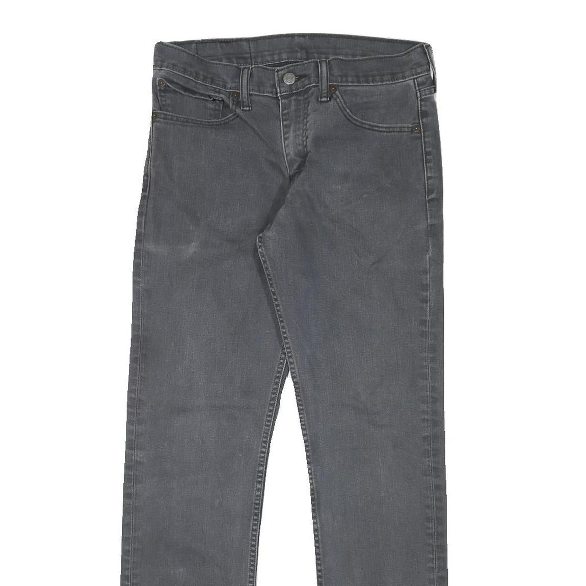 LEVI'S 511 Mens Jeans Black Slim Skinny Denim Medium W29 L30 Zip