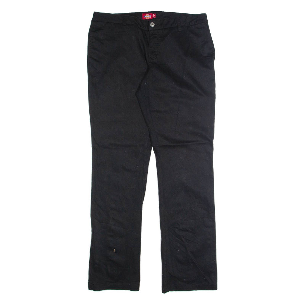 DICKIES Chino Womens Trousers Black Regular Straight W34 L32