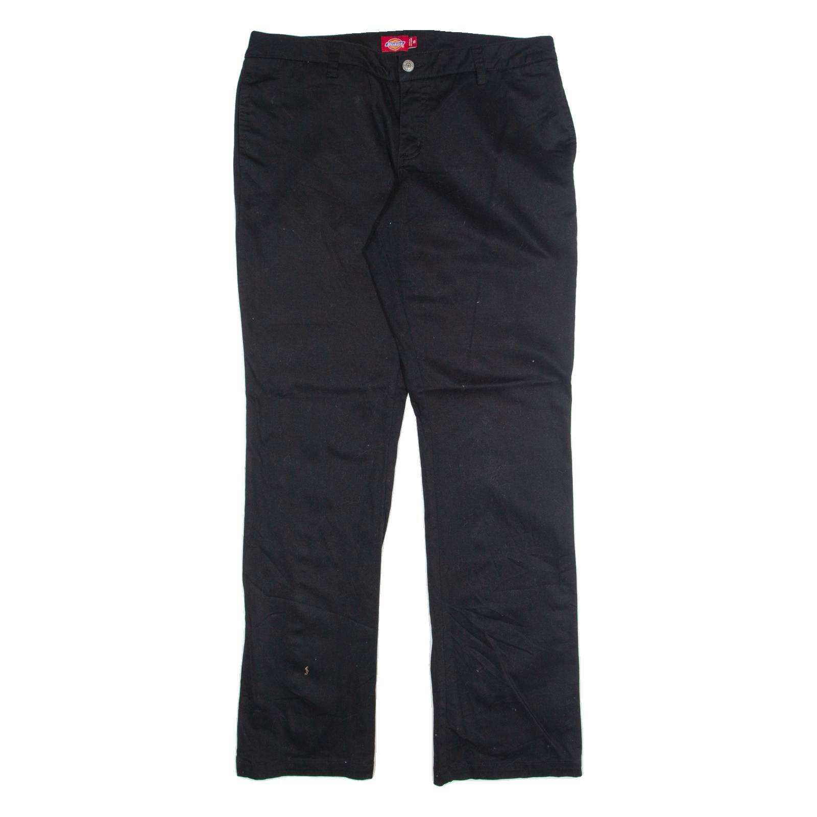 DICKIES Chino Womens Trousers Black Regular Straight W34 L32