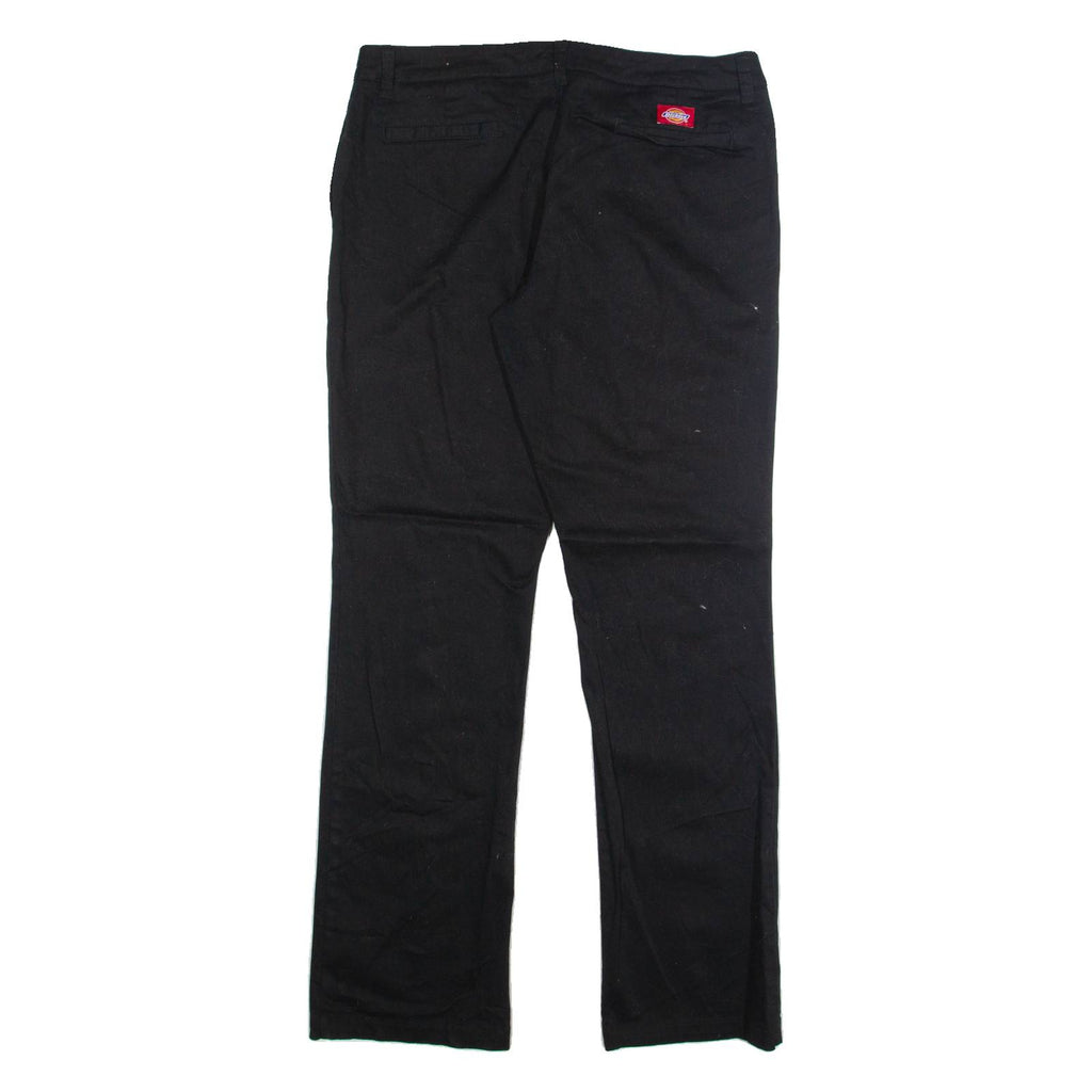 DICKIES Chino Womens Trousers Black Regular Straight W34 L32