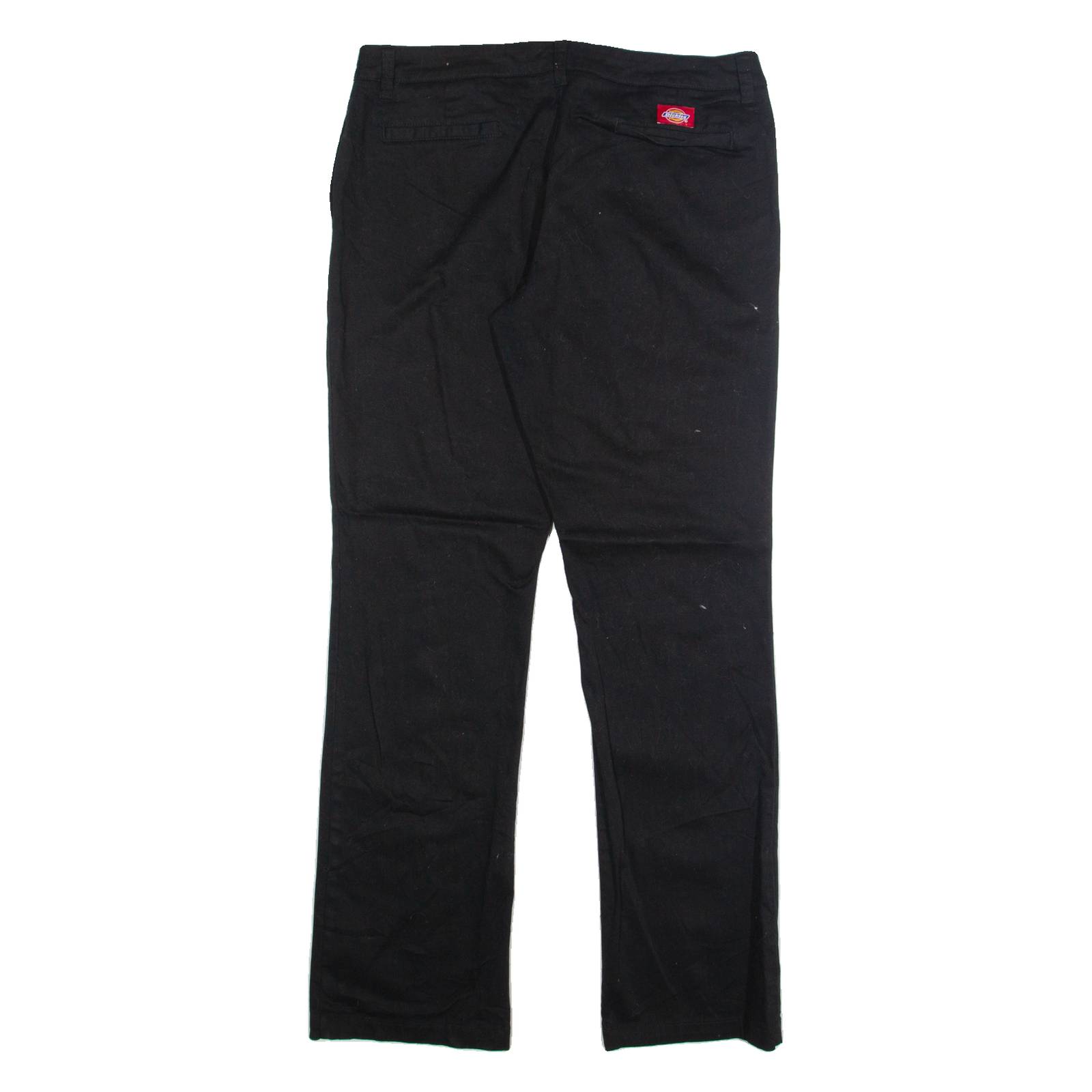DICKIES Chino Womens Trousers Black Regular Straight W34 L32