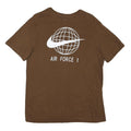 NIKE Mens Brown Air Force 1 Graphic T-Shirt M Short Sleeve Crew Neck Cotton
