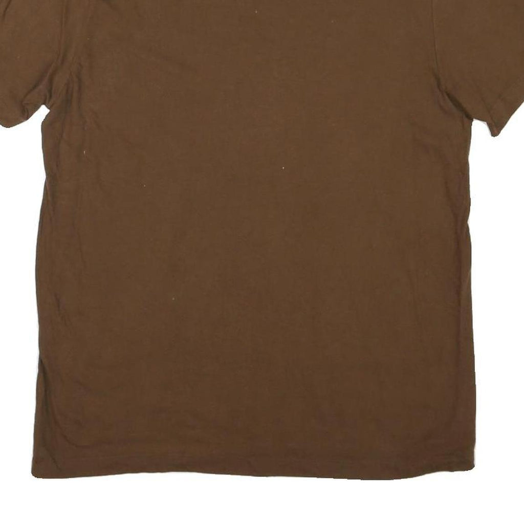 NIKE Mens Brown Air Force 1 Graphic T-Shirt M Short Sleeve Crew Neck Cotton