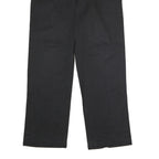 DICKIES Mens Polyester Blend Black Regular Straight Trousers W36 L32 Workwear