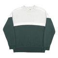 ADIDAS Mens Grey & Green Crew Neck S Cotton Blend Sweatshirt Casual Sport