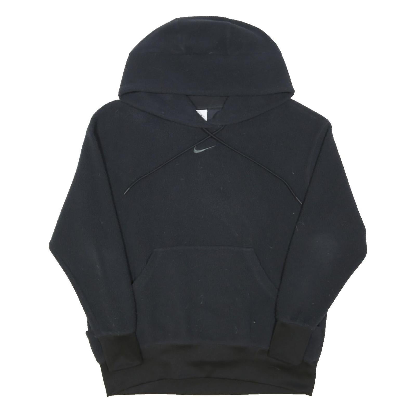 NIKE Mens Black Hoodie S Polyester Blend Casual Pullover Sweatshirt