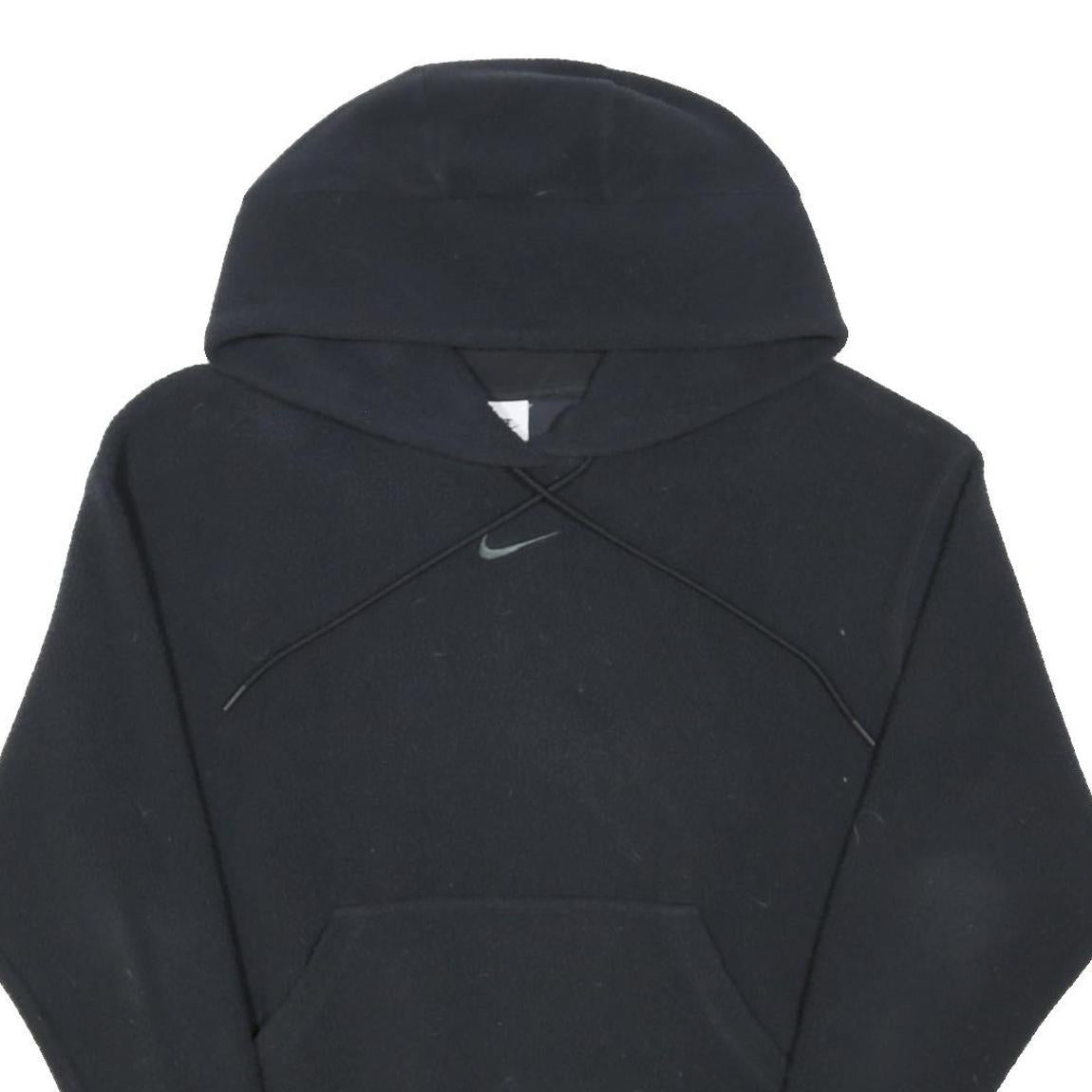 NIKE Mens Black Hoodie S Polyester Blend Casual Pullover Sweatshirt