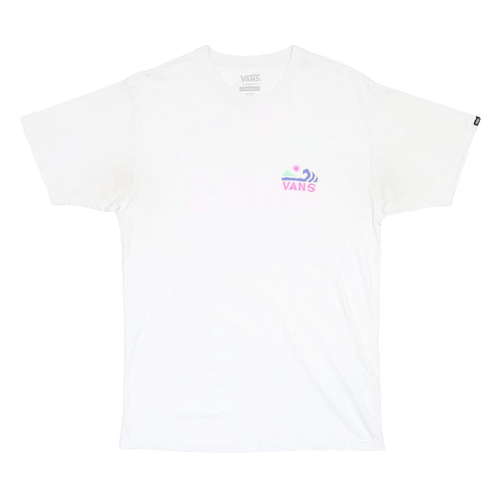 VANS Mens White Graphic T-Shirt M Short Sleeve Crew Neck Skatewear