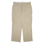 DICKIES Cargo Mens Trousers Beige Relaxed Straight W38 L32
