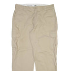 DICKIES Cargo Mens Trousers Beige Relaxed Straight W38 L32
