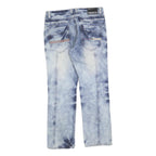 WINTOP Mens Regular Blue Denim Light Wash Jeans W32 L30 Casual Fit Cotton Blend