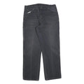 DICKIES Mens Regular Fit Straight Leg Denim Black Cotton Blend W36 L32 Workwear