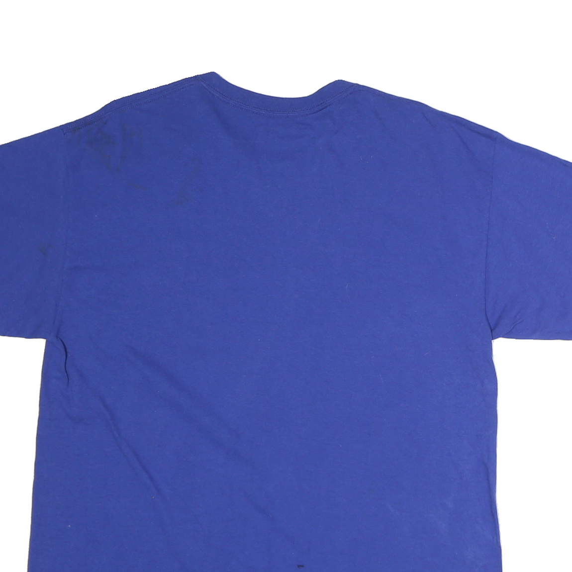 MAJESTIC Mens Blue Cubs National League Champions Graphic T-Shirt L Short Sleeve