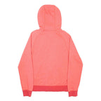 NIKE Mens Coral Pink Full Zip Hoodie S Lightweight Cotton Blend Sweatshirt