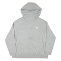NIKE Womens Grey Hoodie 2XL Cotton Blend Pullover Sweatshirt Casual