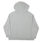 NIKE Womens Grey Hoodie 2XL Cotton Blend Pullover Sweatshirt Casual