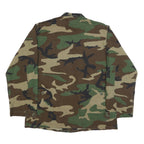 AMERICAN APPAREL Mens Green & Brown Camouflage Military Jacket M Cotton Blend