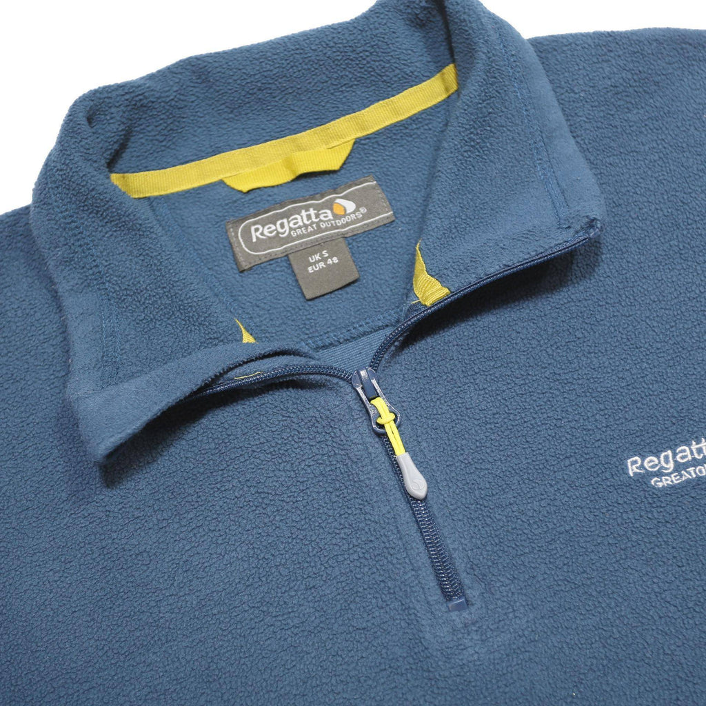 REGATTA Mens Blue Plain Pullover Crew Neck Basic Knit S Outdoor Casual Jumper