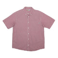 CARHARTT Boys Red & White Check Shirt L Button Down Casual Cotton Blend