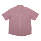 CARHARTT Boys Red & White Check Shirt L Button Down Casual Cotton Blend