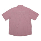 CARHARTT Boys Red & White Check Shirt L Button Down Casual Cotton Blend