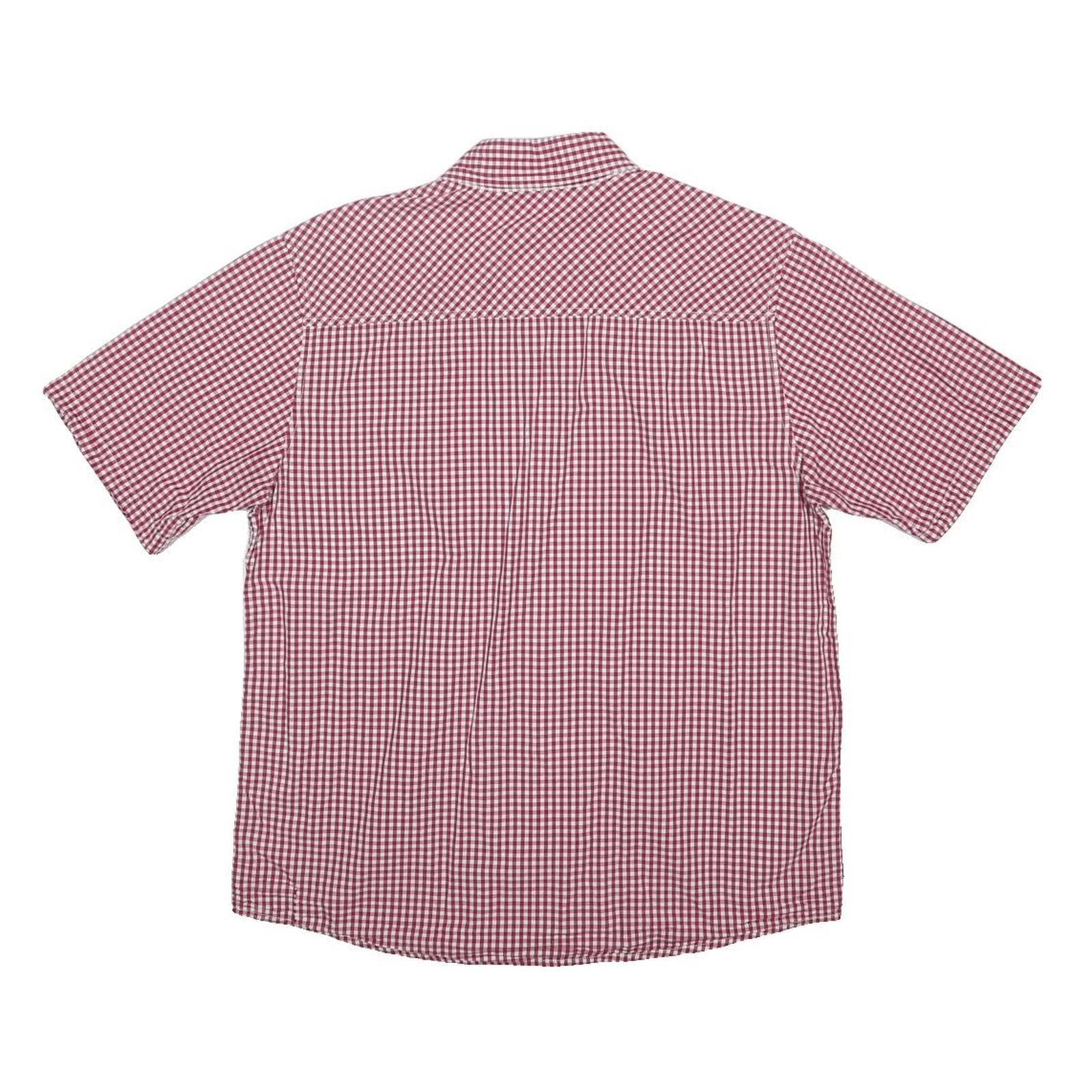 CARHARTT Boys Red & White Check Shirt L Button Down Casual Cotton Blend
