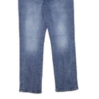 GUESS Mens Regular Fit Blue Denim Jeans W34 L37 Cotton Blend Zip Pockets