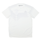 ADIDAS Mens White & Black Football Shirt M Short Sleeve V-Neck Germany Crest