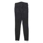TRUE RELIGION Womens Jeans Black Slim Skinny Denim Medium W27 L28 Raw Edge Zip