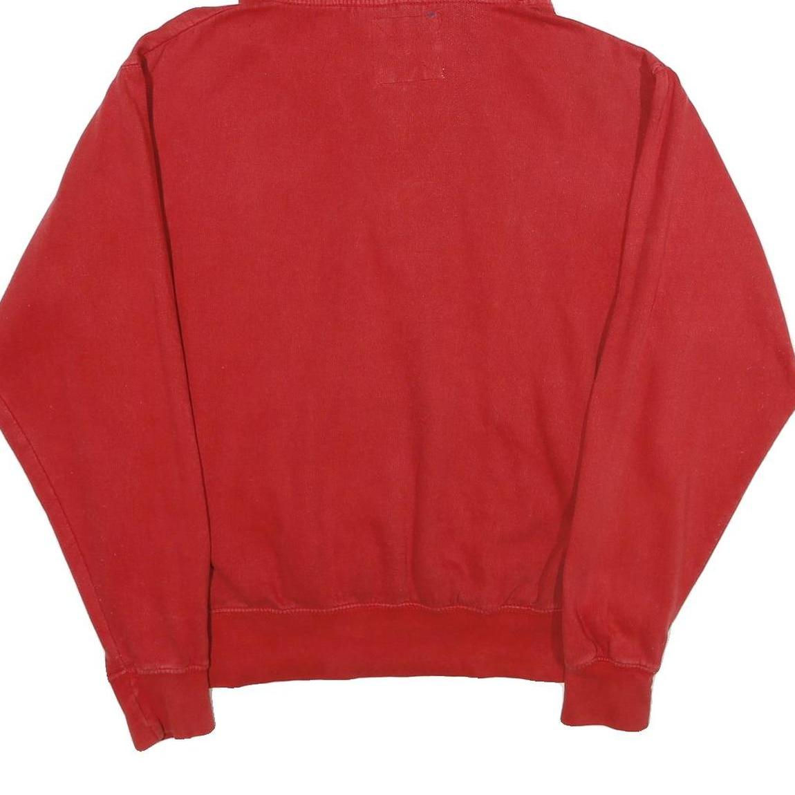 VINEYARD Mens Red Clearwater Beach Hoodie M Cotton Blend Pullover Casual