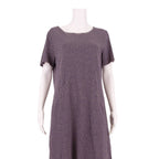 BODEN Womens Shift Dress Blue Spotted Short Sleeve Knee Length UK 14
