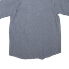 WRANGLER Mens Blue Plain Short Sleeve Shirt L Casual Cotton Blend