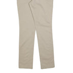 DICKIES Womens Cotton Blend Beige Slim Tapered Trousers W32 L30 Casual Workwear