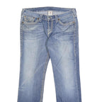 TRUE RELIGION Womens Jeans Blue Regular Straight Denim Medium W32 L29 Stylish