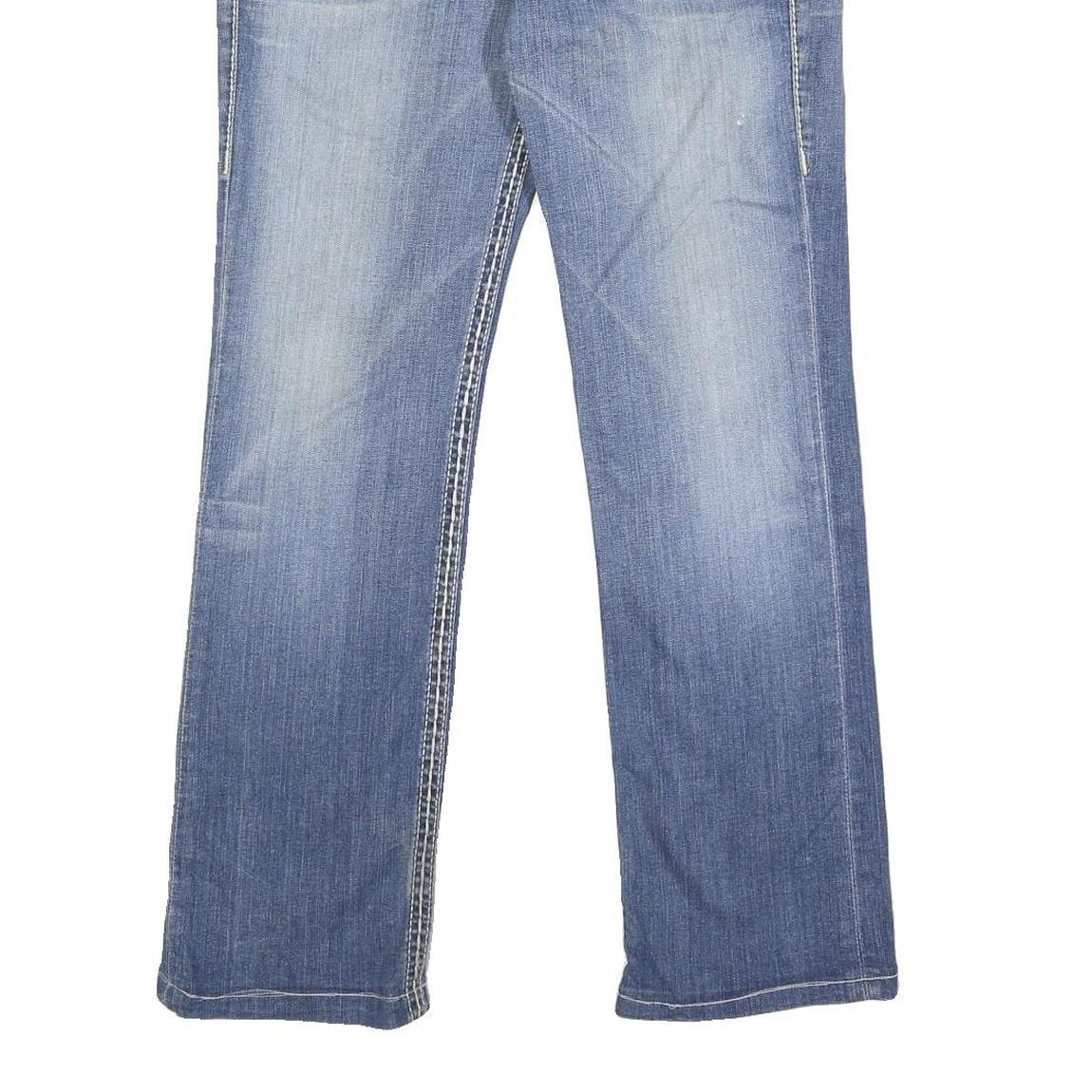 TRUE RELIGION Womens Jeans Blue Regular Straight Denim Medium W32 L29 Stylish