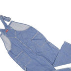 DICKIES Mens Blue Denim Dungarees Loose Cotton L W42 L31 Workwear Classic