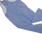 DICKIES Mens Blue Denim Dungarees Loose Cotton L W42 L31 Workwear Classic